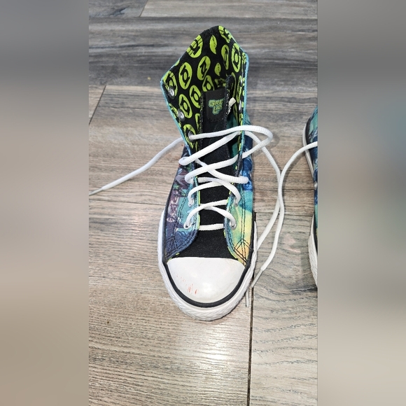 Converse Green Lantern DC Comics Chuck Taylor Sneakers Kids 3 - Picture 4 of 12